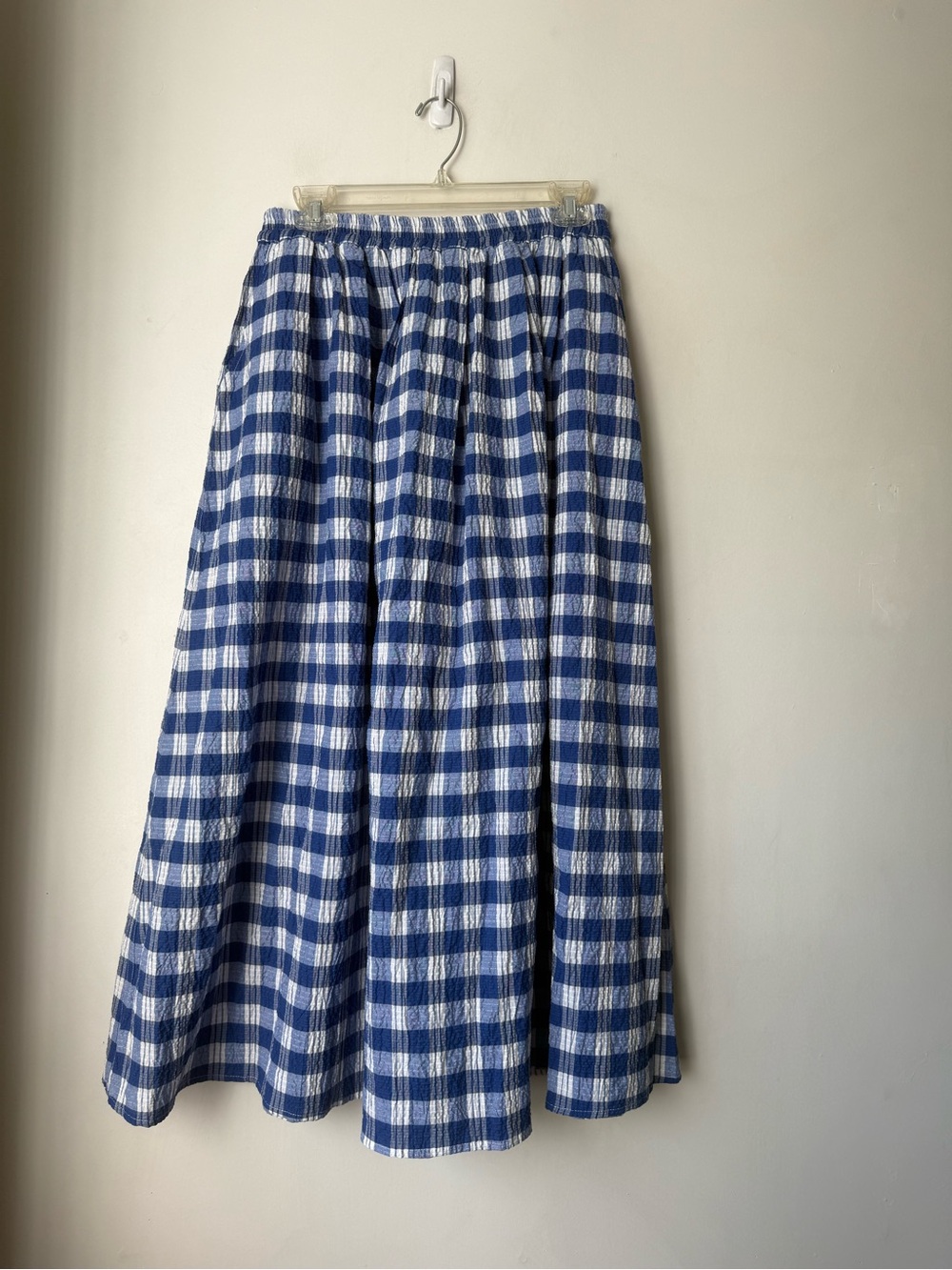 Untitled in Motion Alma Maxi Skirt - Ios Blue Gingham Check S - Picture 4 of 7